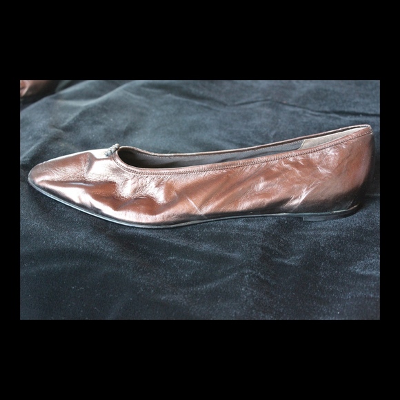 Anne Klein Metallic Silver Flats - Picture 2 of 6